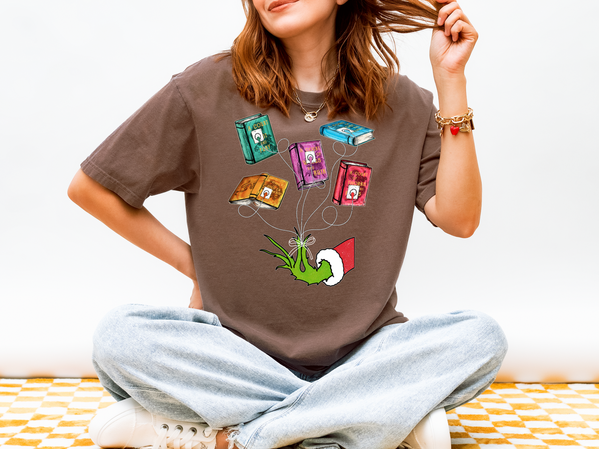 ACOTAR Grinch Comfort Colors Christmas Tshirt