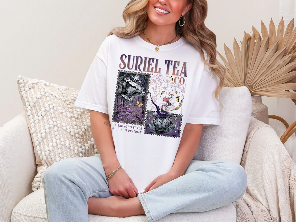Suriel Tea Co. ACOTAR Comfort Colors Bookish Tshirt