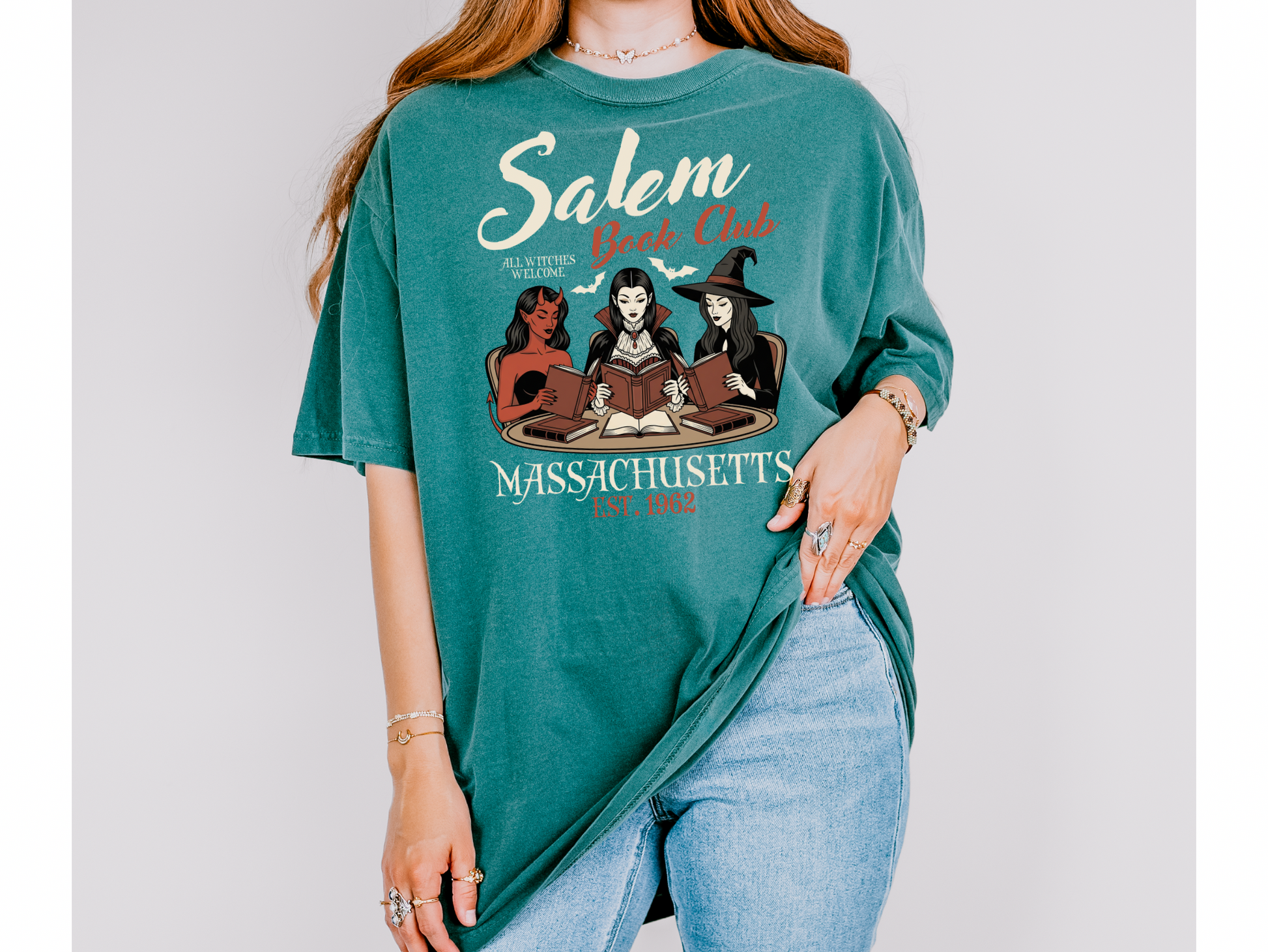 Salem Book Club Comfort Colors Tshirt