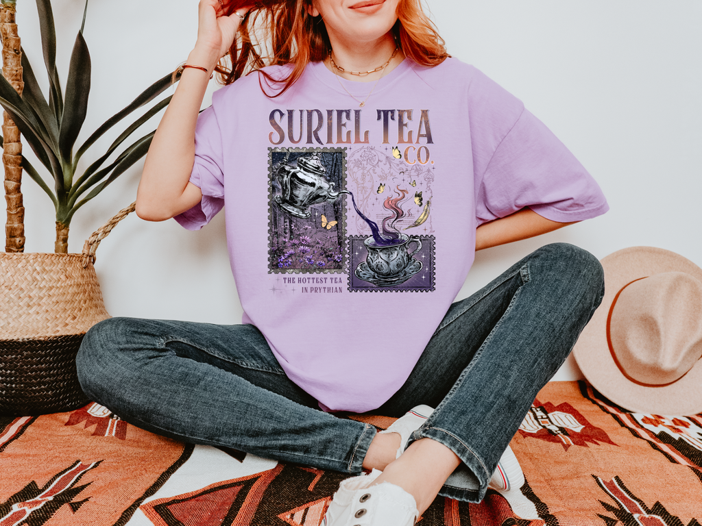 Suriel Tea Co. ACOTAR Comfort Colors Bookish Tshirt