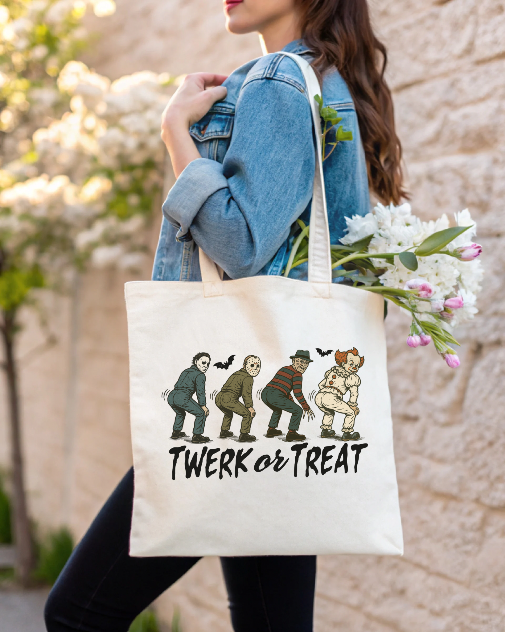 Twerk or Treat Halloween Tote Bag