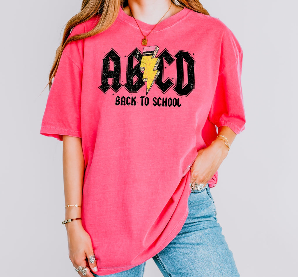 ABCD Back To School Comfort Colors Tshirt
