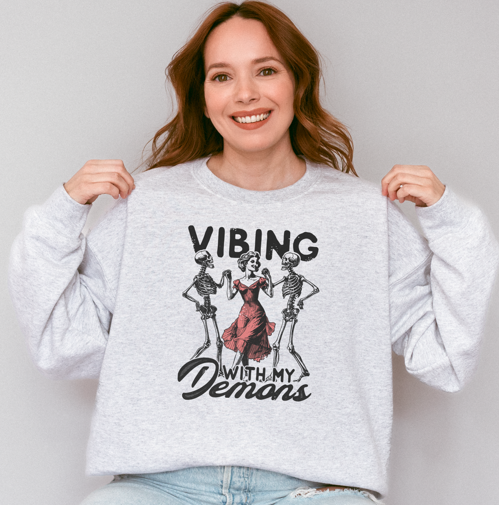 Vibing With My Demons Crew Neck