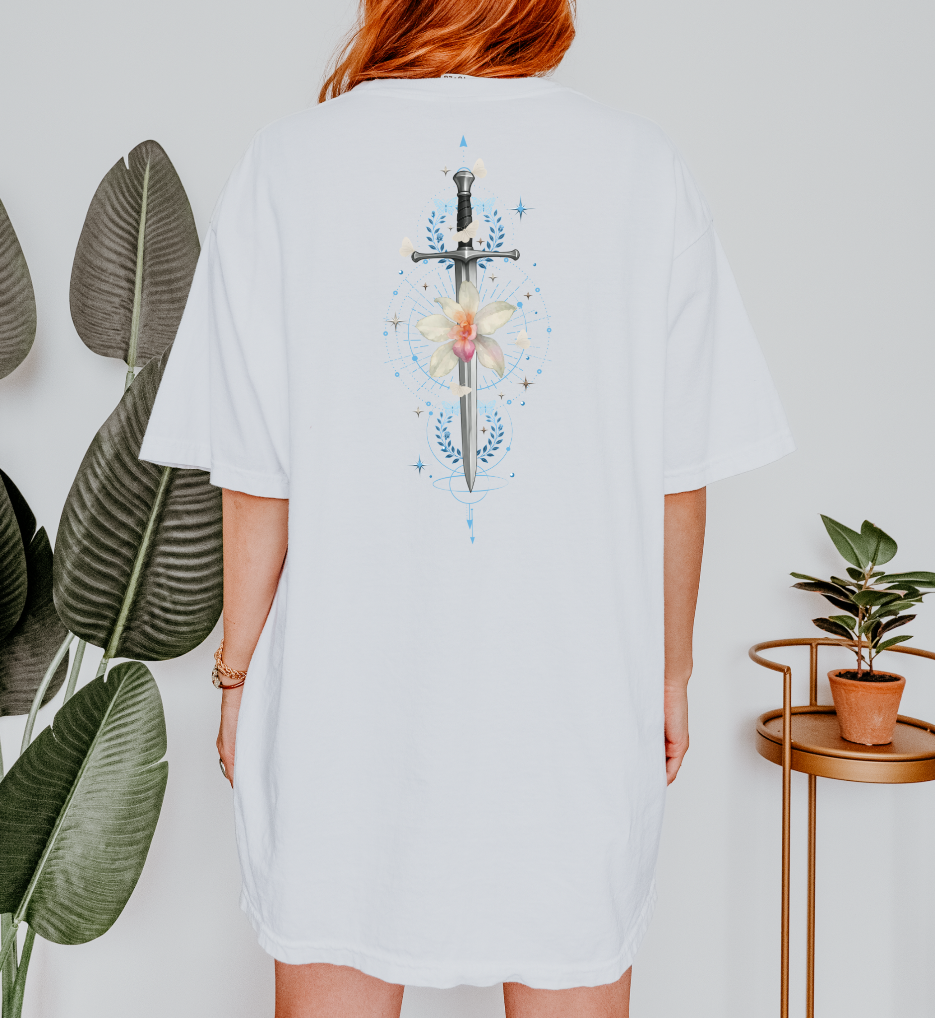Born to Read Forced to Work - The Knight & The Moth - Comfort Colors Bookish Tshirt