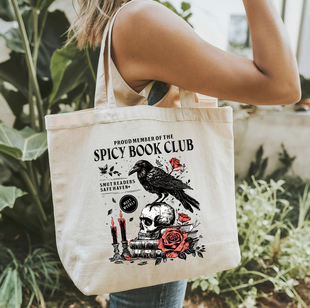 Spicy Book Club Dark Romance Tote Bag