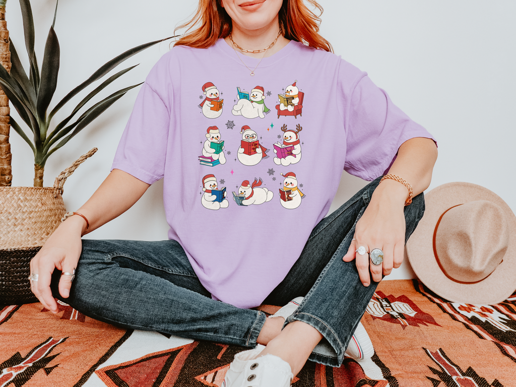 SJM Snowmen Holiday Comfort Colors Tshirt