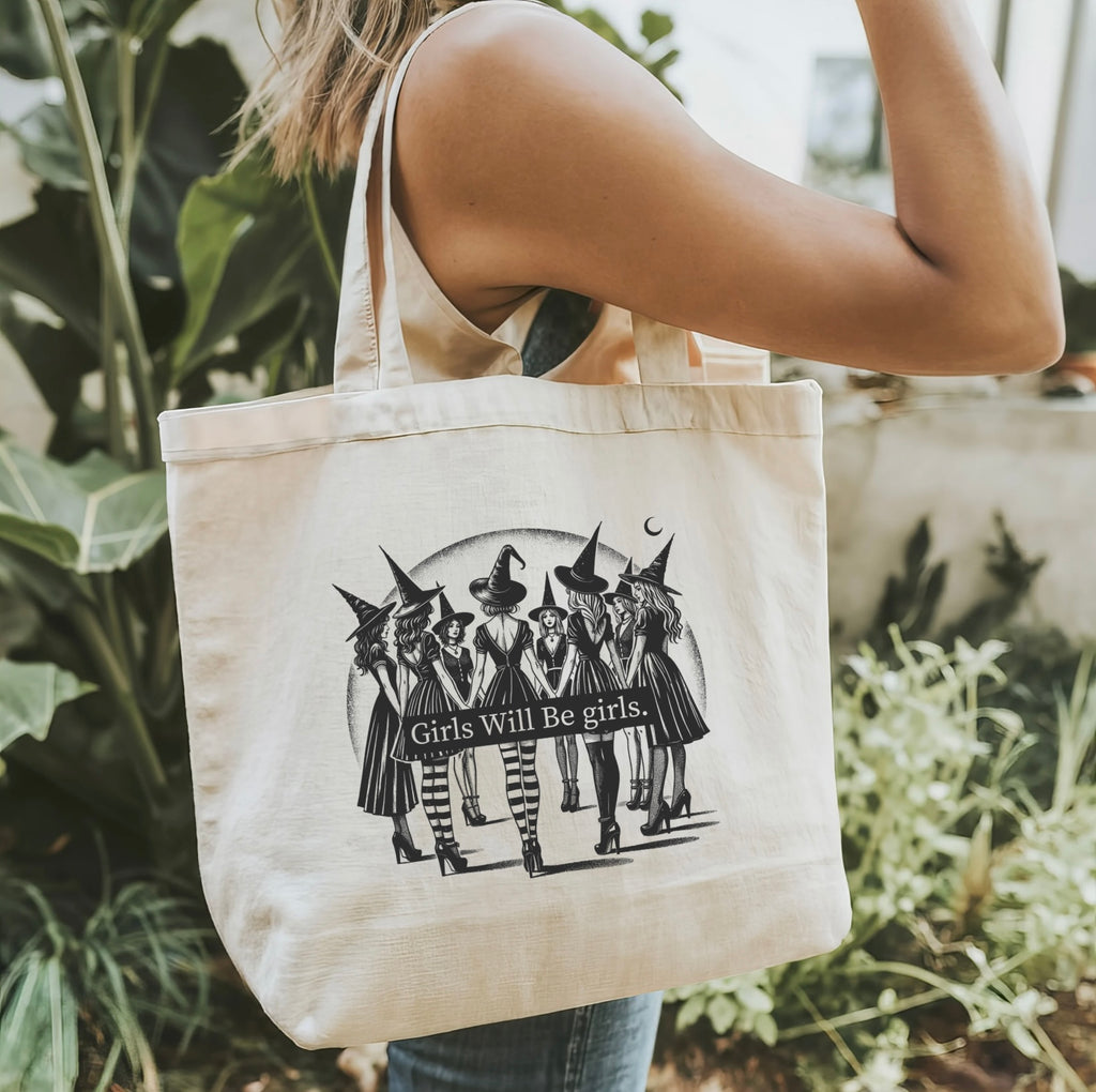 Girls will be girls - Witches - Halloween Tote Bag