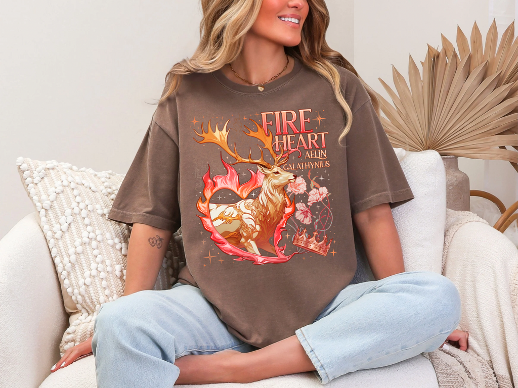 Fireheart - Throne of Glass - Comfort Colors Bookish Tshirt