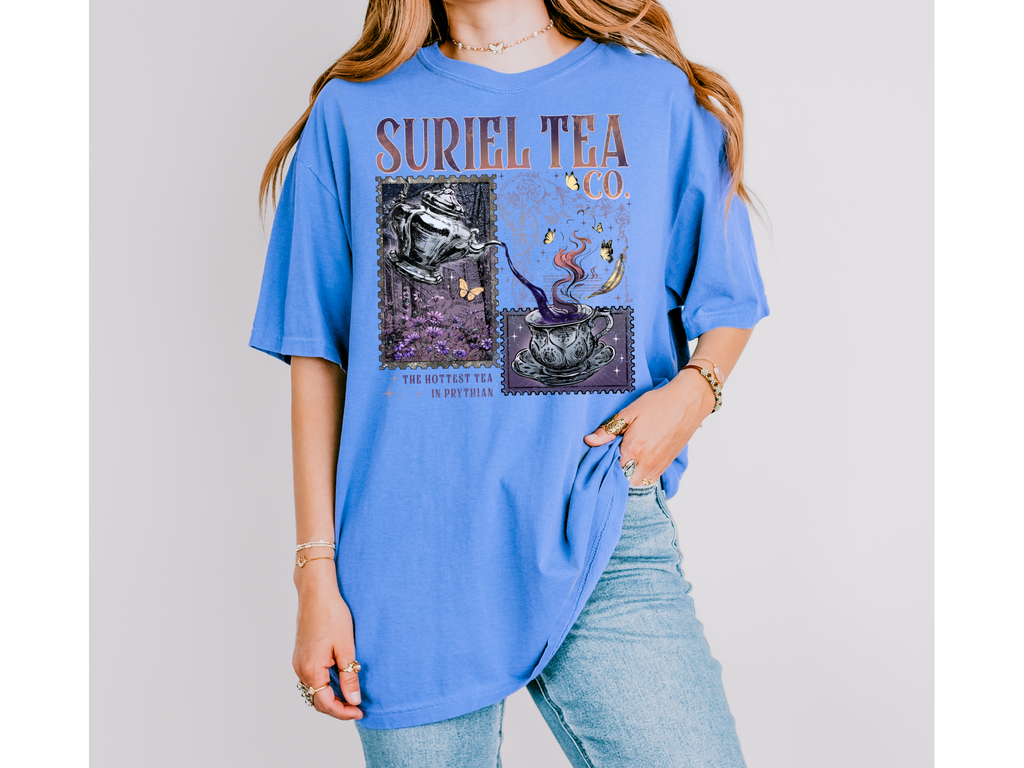 Suriel Tea Co. ACOTAR Comfort Colors Bookish Tshirt