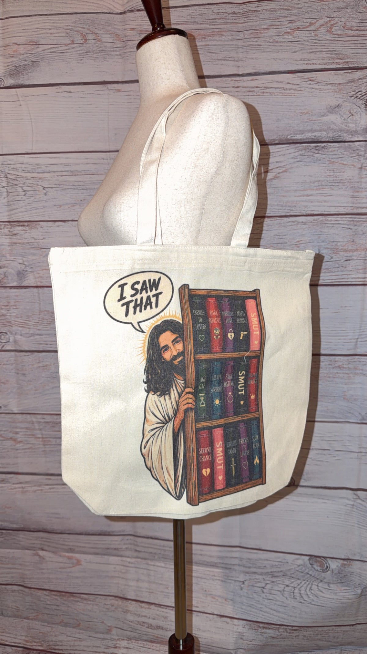 Jesus Reading Tote Bag