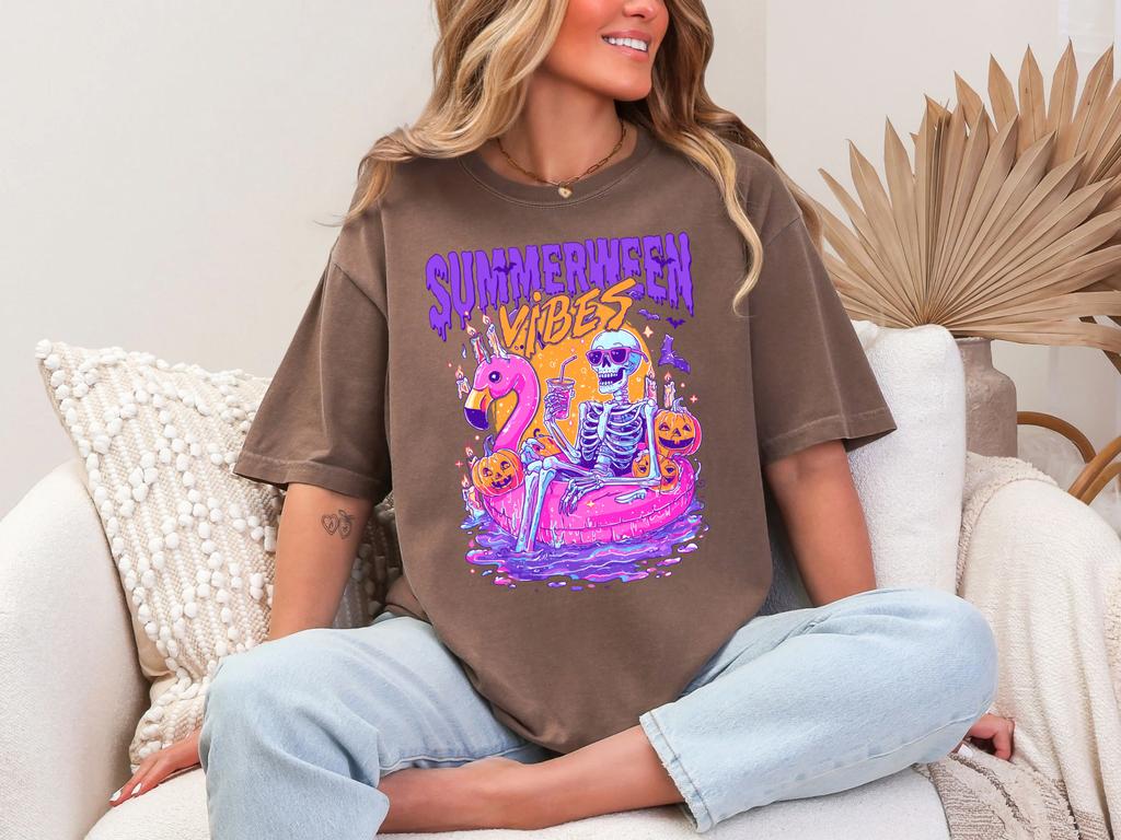 Summerween Vibes Comfort Colors Tshirt